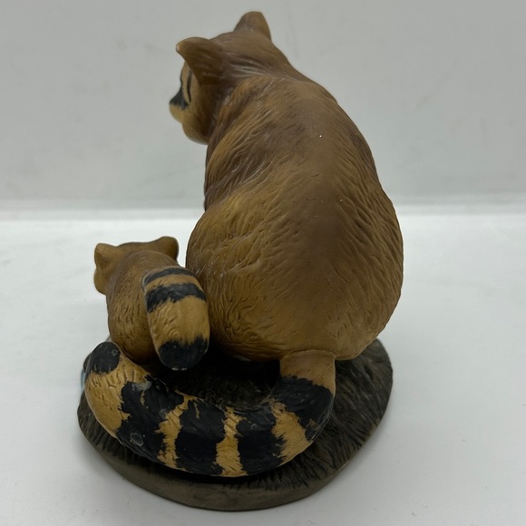 Charming Raccoon Family Figurine - Brown and Tan - Picture 3 of 9